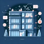 Skuteczna ochrona przeciwpożarowa dzięki pasmom świetlnym z klapami